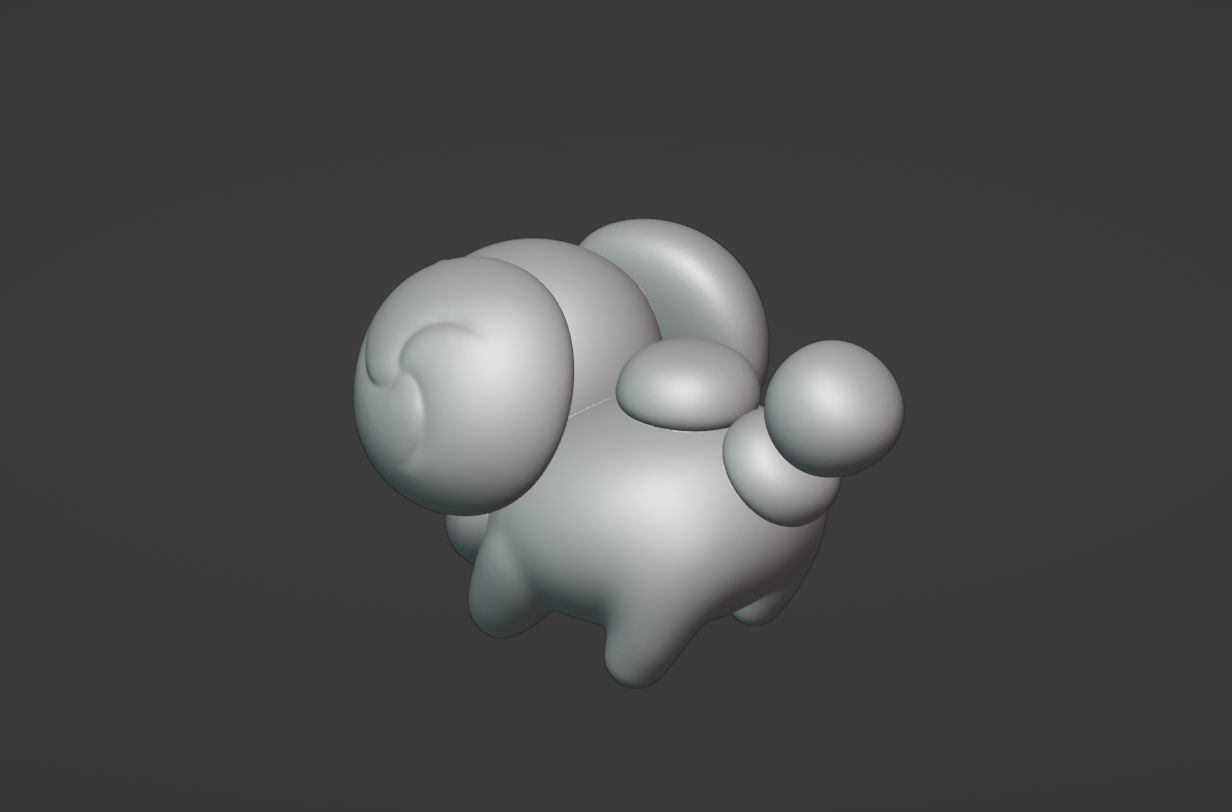 Fidough - 3D print - Pokemon Scarlet Violet 3D print model_5