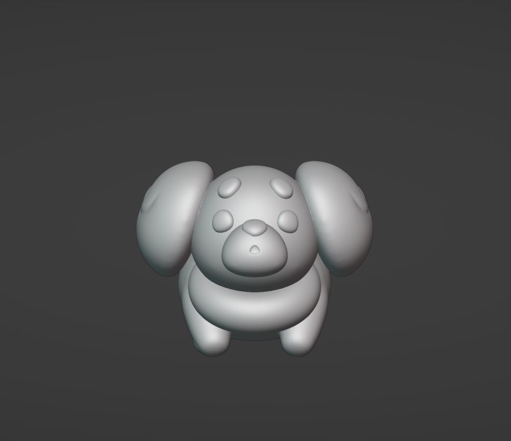 Fidough - 3D print - Pokemon Scarlet Violet 3D print model_3