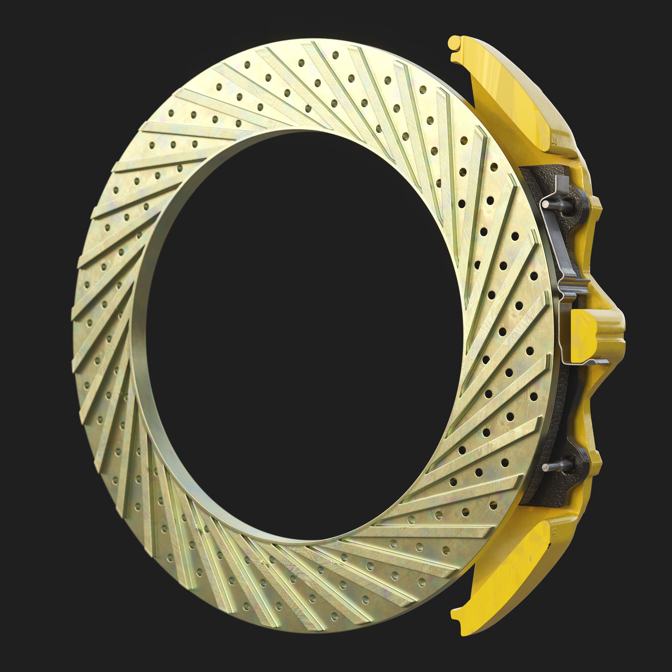 Brakes Brembo 6 Pots SubD 3D model_12