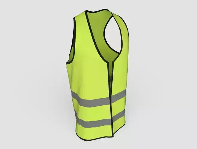 Safety Vest M1 Free low-poly 3D model