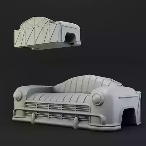 Wasteland car seat 3D print model