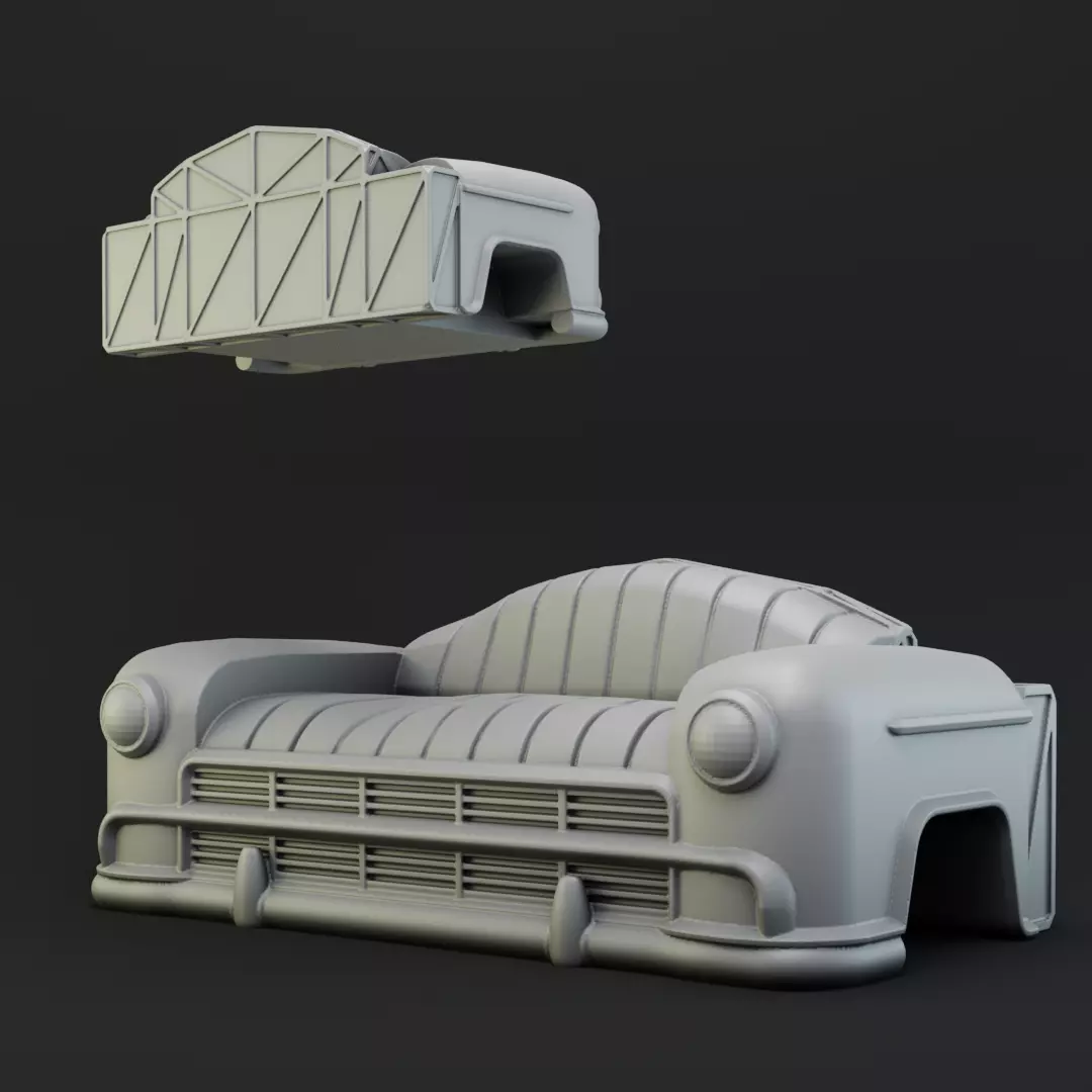 Wasteland car seat 3D print model