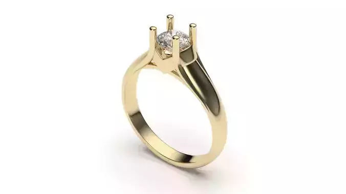 solitaire with ring sizes  8 part S110 3D print model