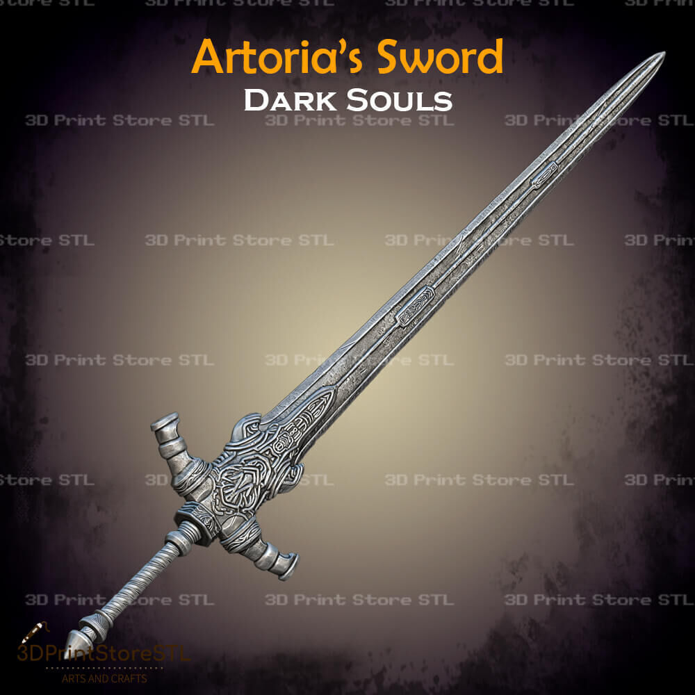Artorias Sword Cosplay Dark Soul - STL File 3D print model_1
