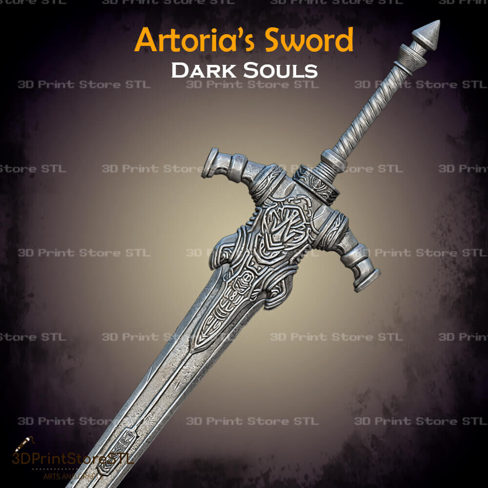 Artorias Sword Cosplay Dark Soul - STL File 3D print model_2