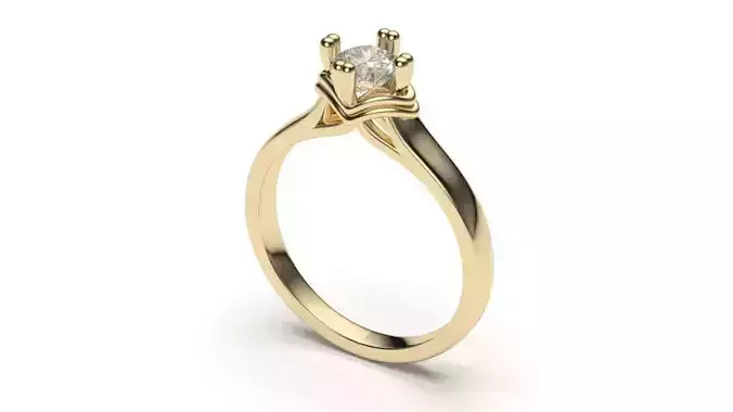 solitaire with ring sizes  8 part S113
