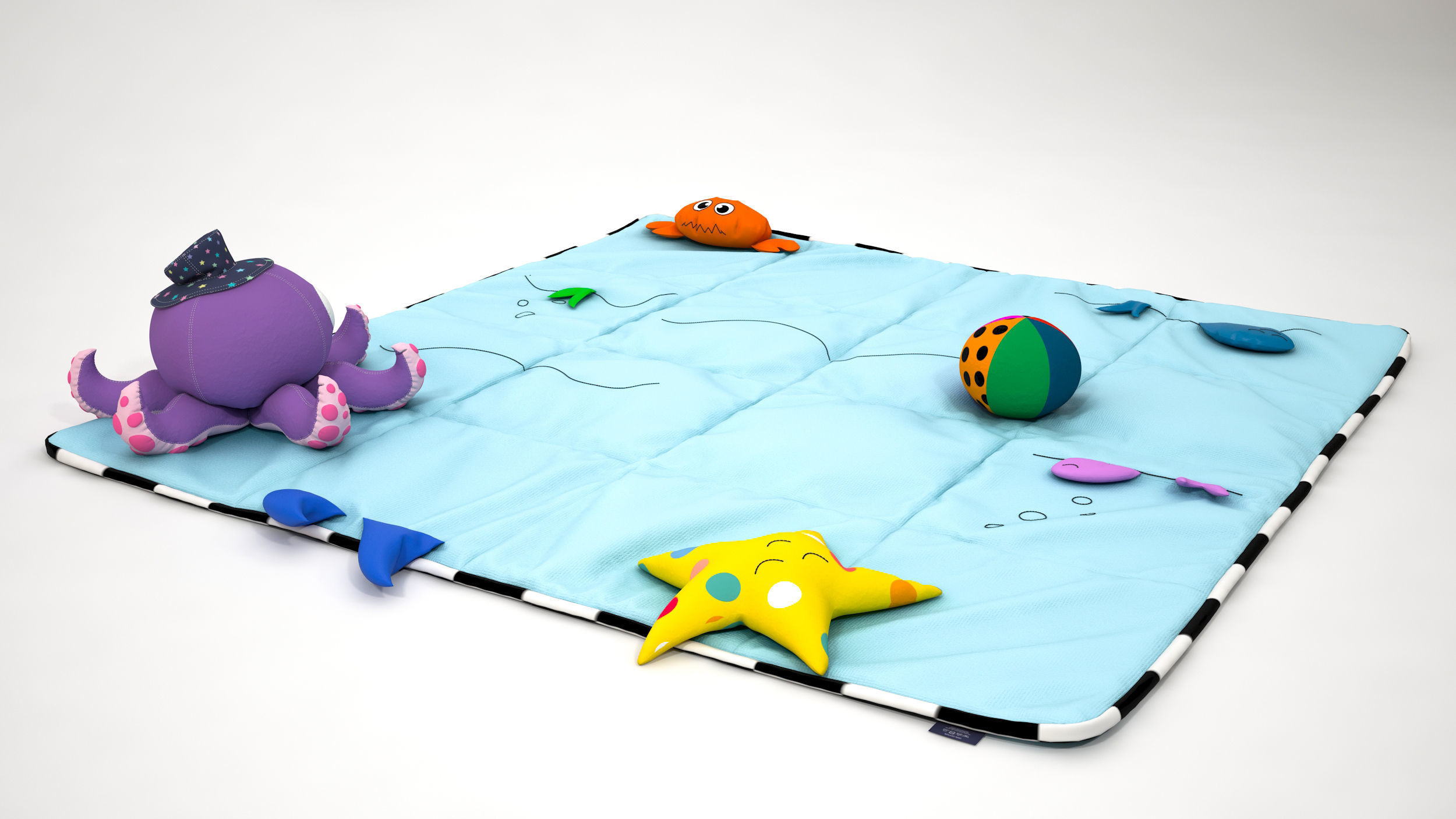 Play mat 3D model_4
