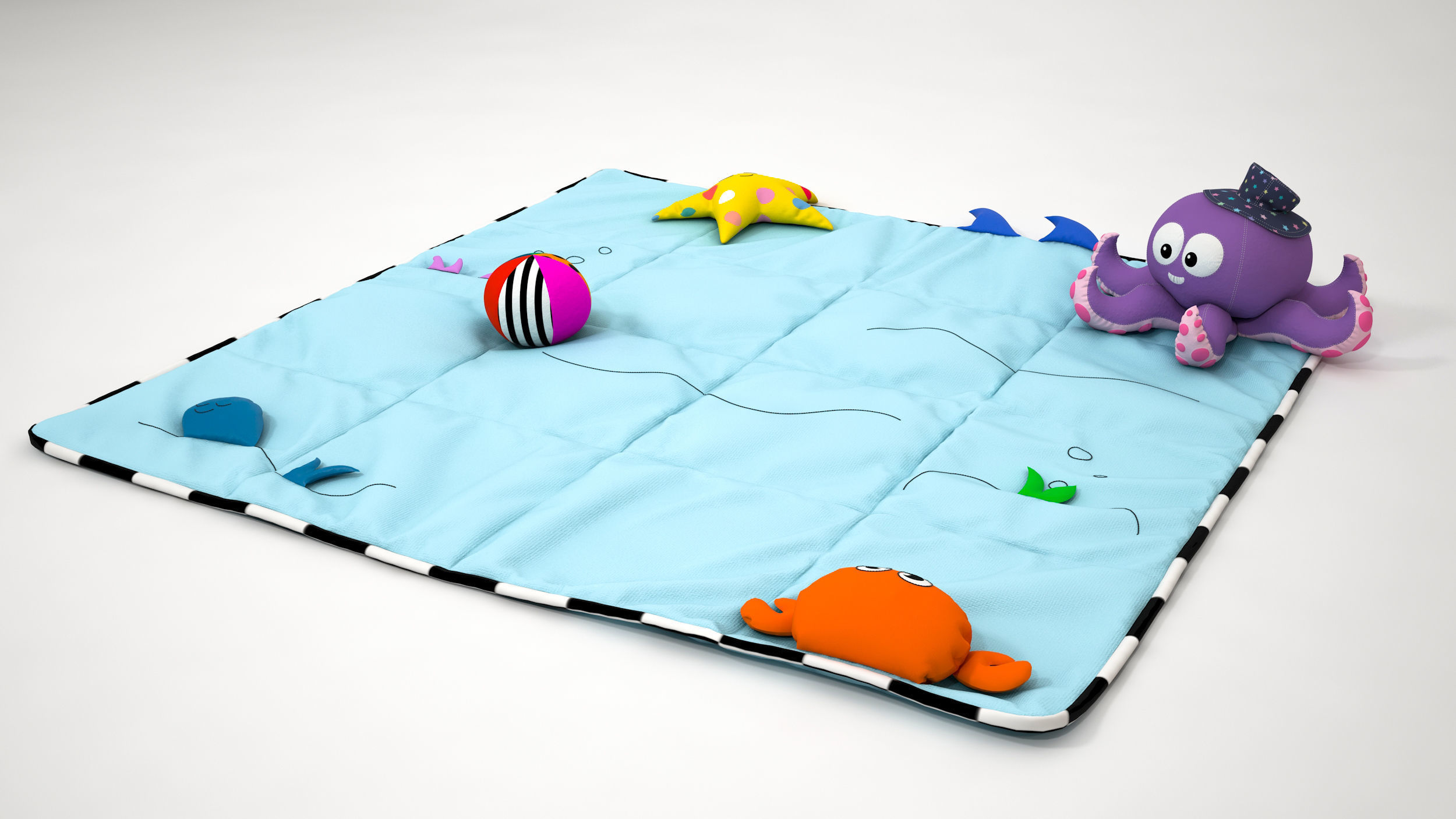 Play mat 3D model_1