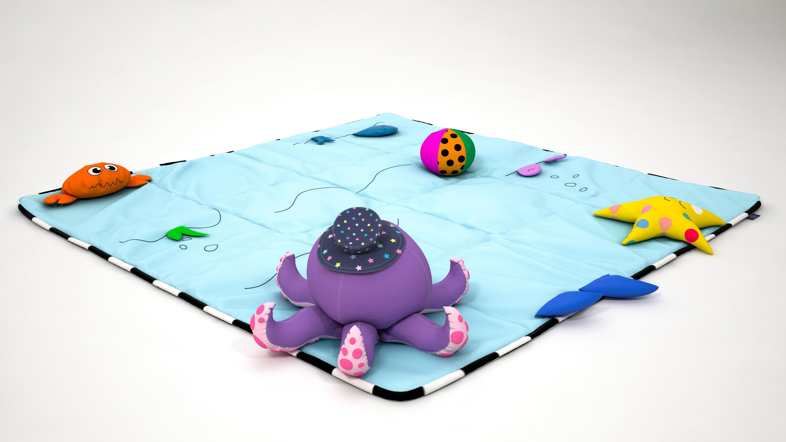 Play mat 3D model_3