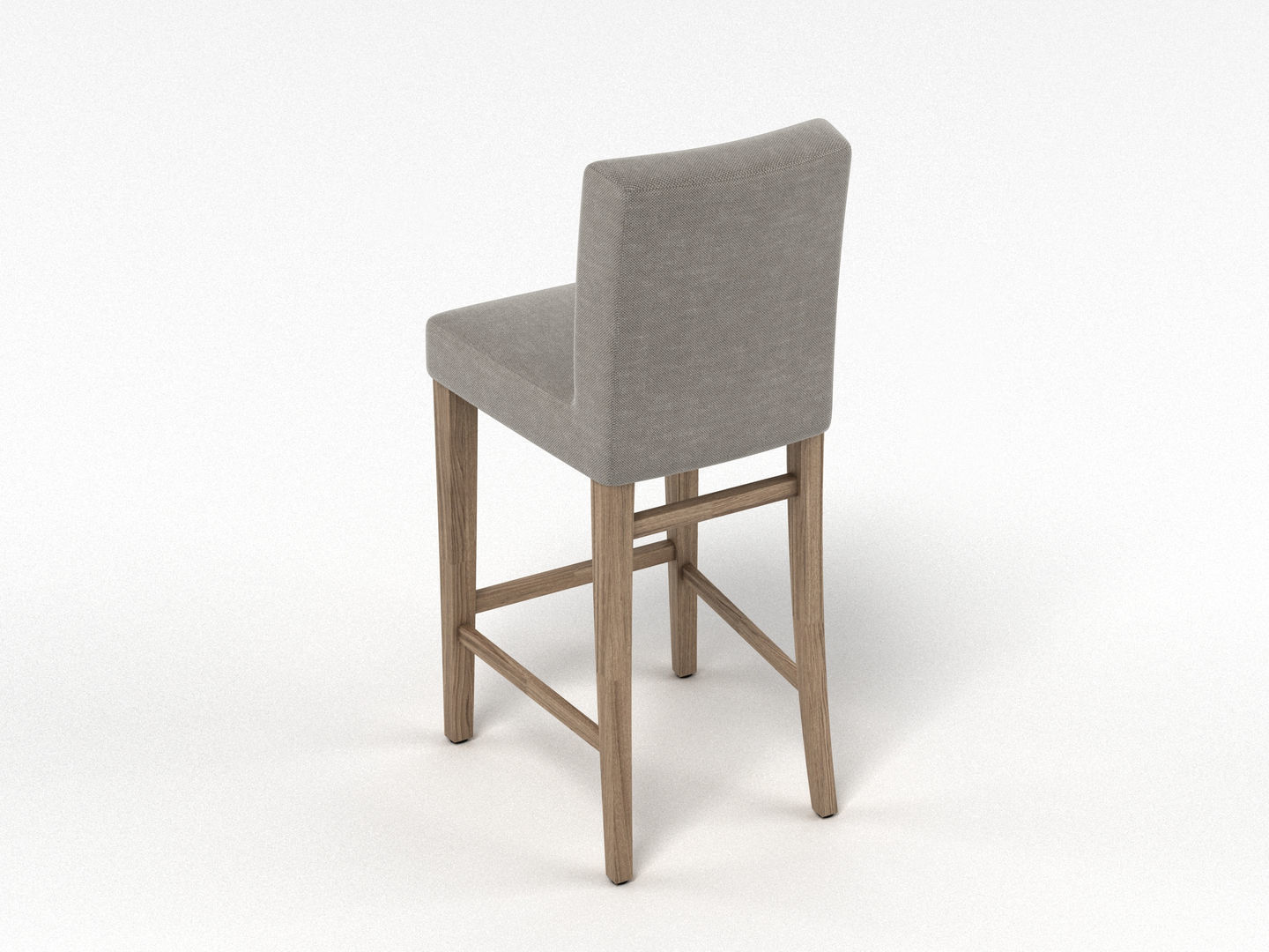 Generic Breakfast Bar Stool 3D model_4