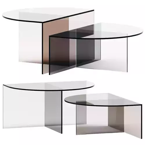 Botero Glass coffee table by NICOLINE