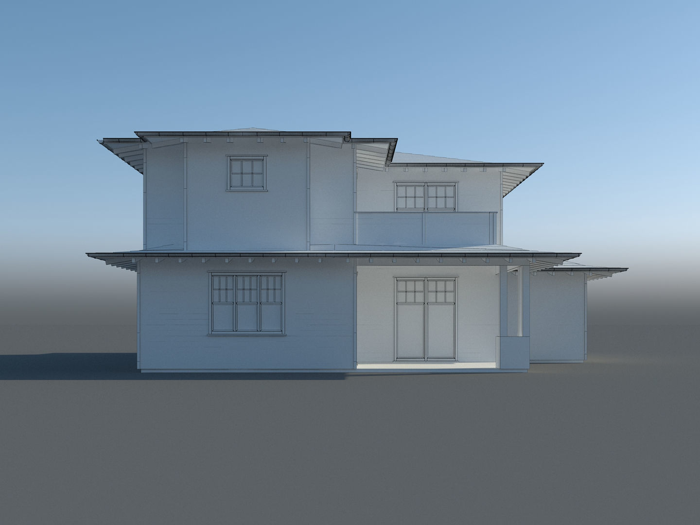 Generic House 007 3D model_8