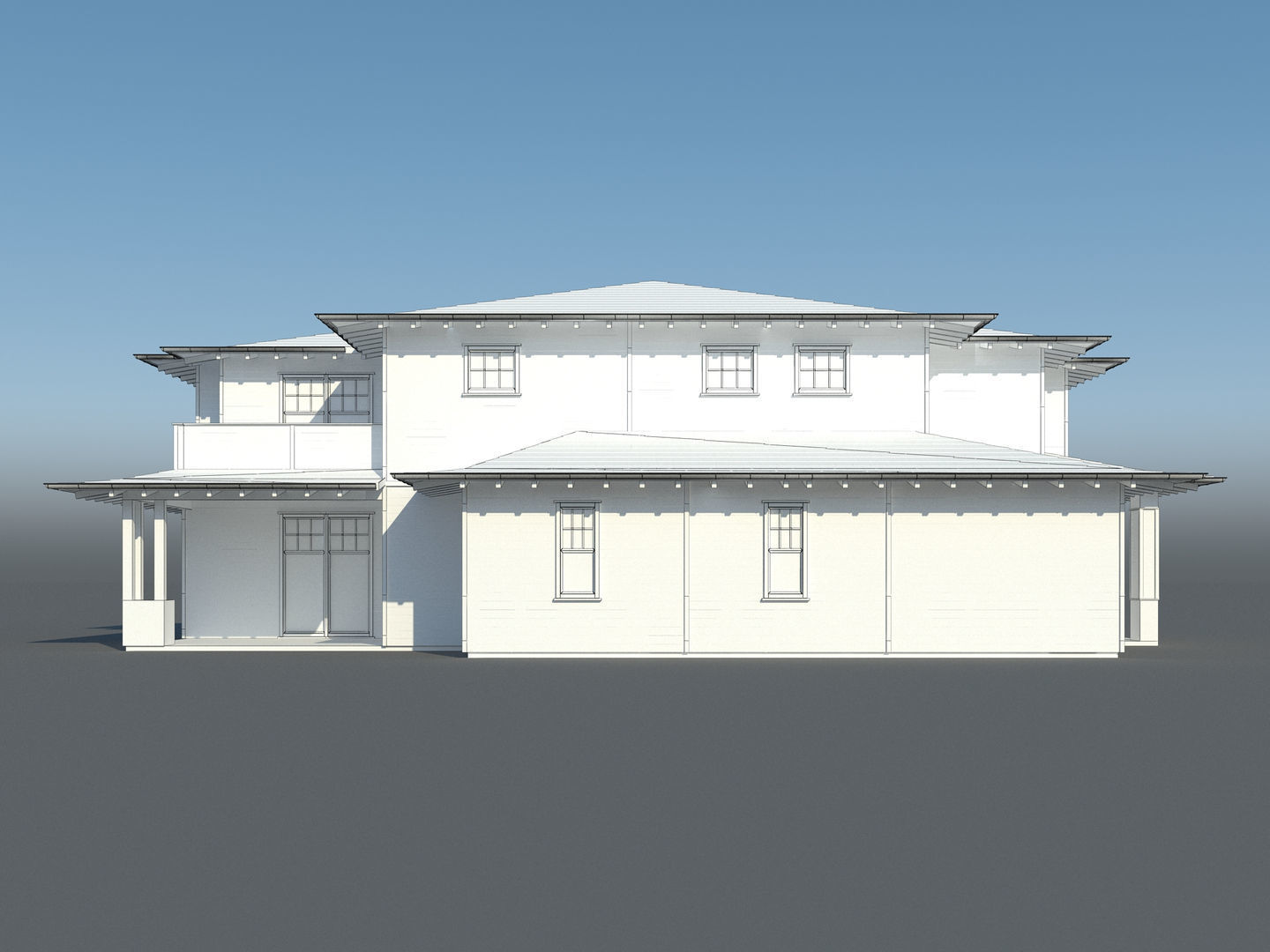 Generic House 007 3D model_7