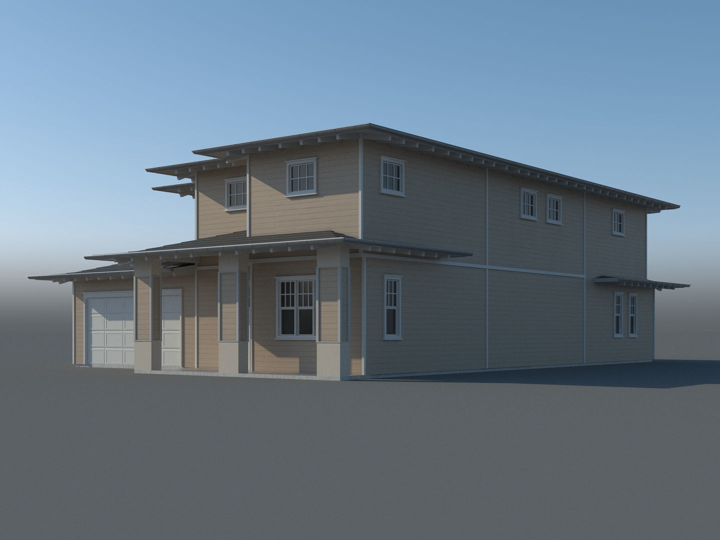 Generic House 007 3D model_4