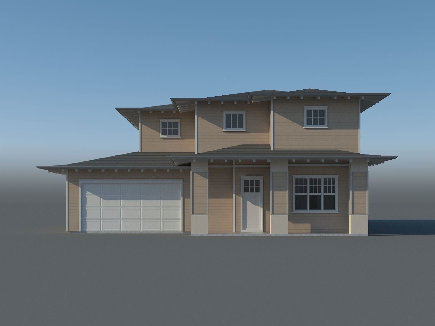 Generic House 007 3D model_1