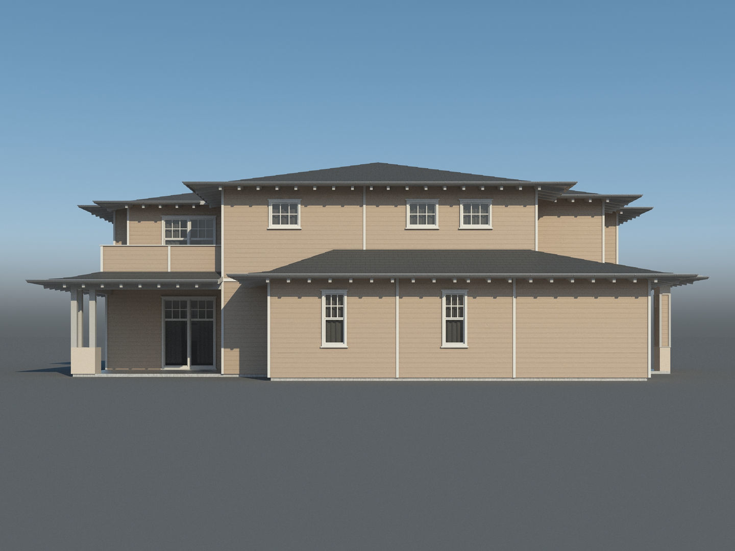 Generic House 007 3D model_3