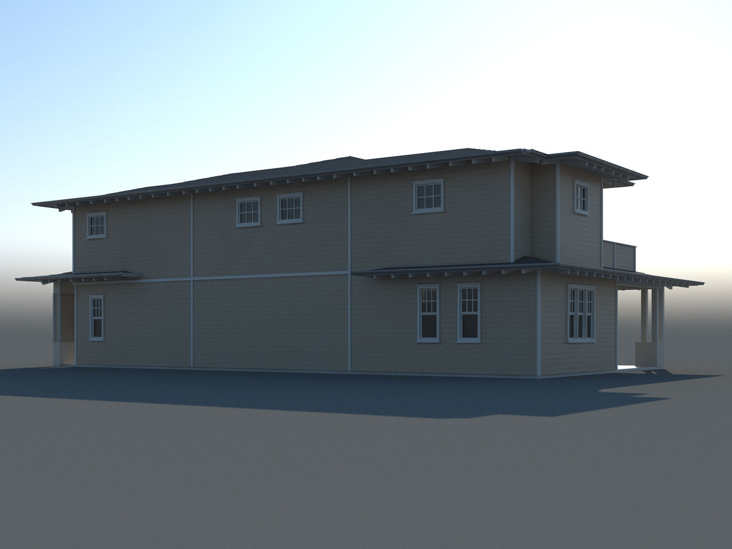 Generic House 007 3D model_9