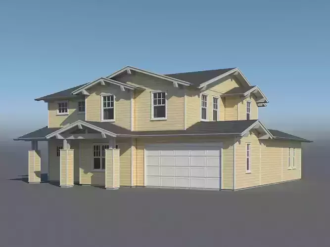 Generic House 002 3D model