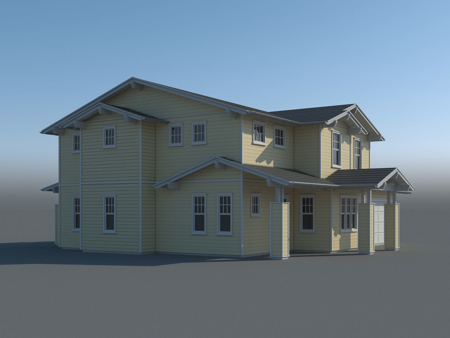 Generic House 002 3D model_6