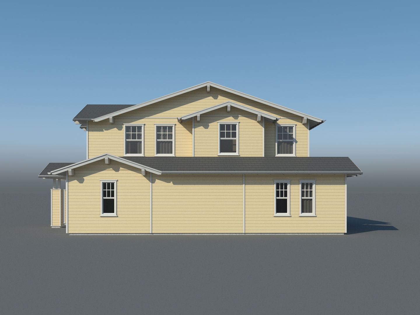 Generic House 002 3D model_3