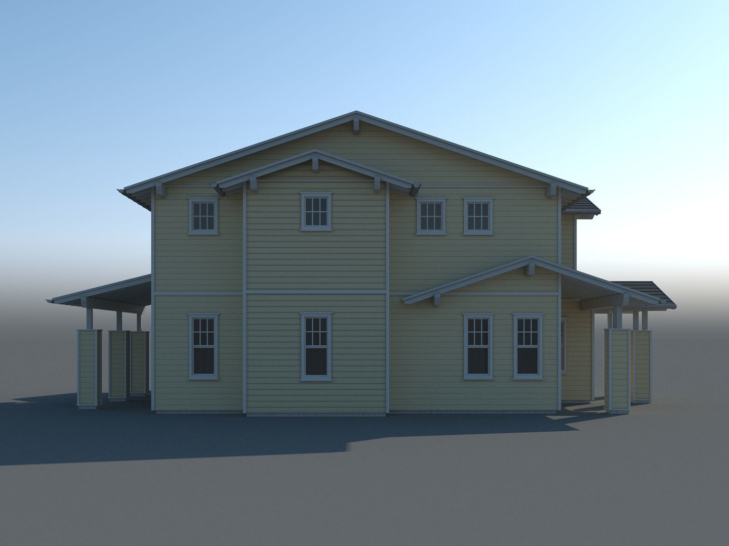 Generic House 002 3D model_7