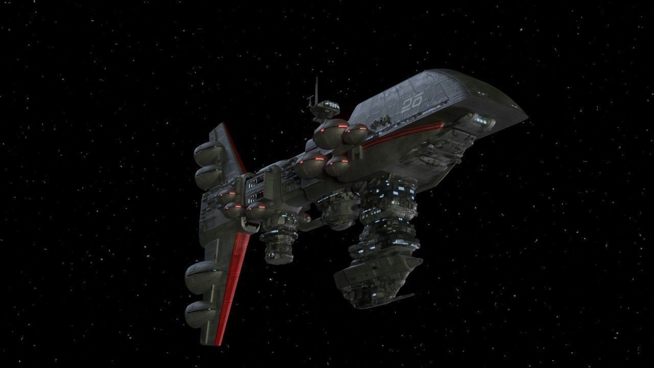 Rebel Assault Frigate Mk1 - Star Wars Legends Low-poly 3D model_2