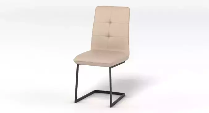 Contemporary Dining Chair Low-poly 3D model