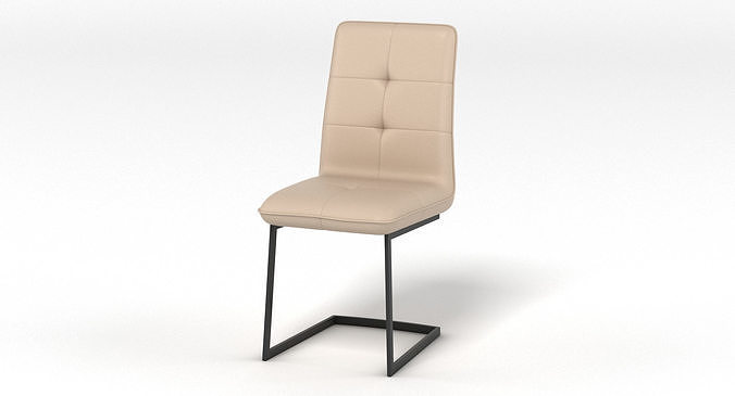 Contemporary Dining Chair Low-poly 3D model
