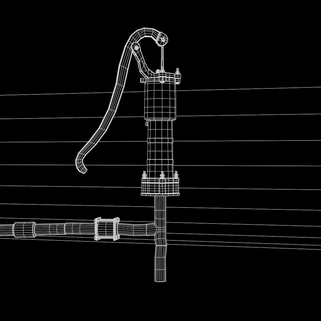 HandPump  Low-poly 3D model_41
