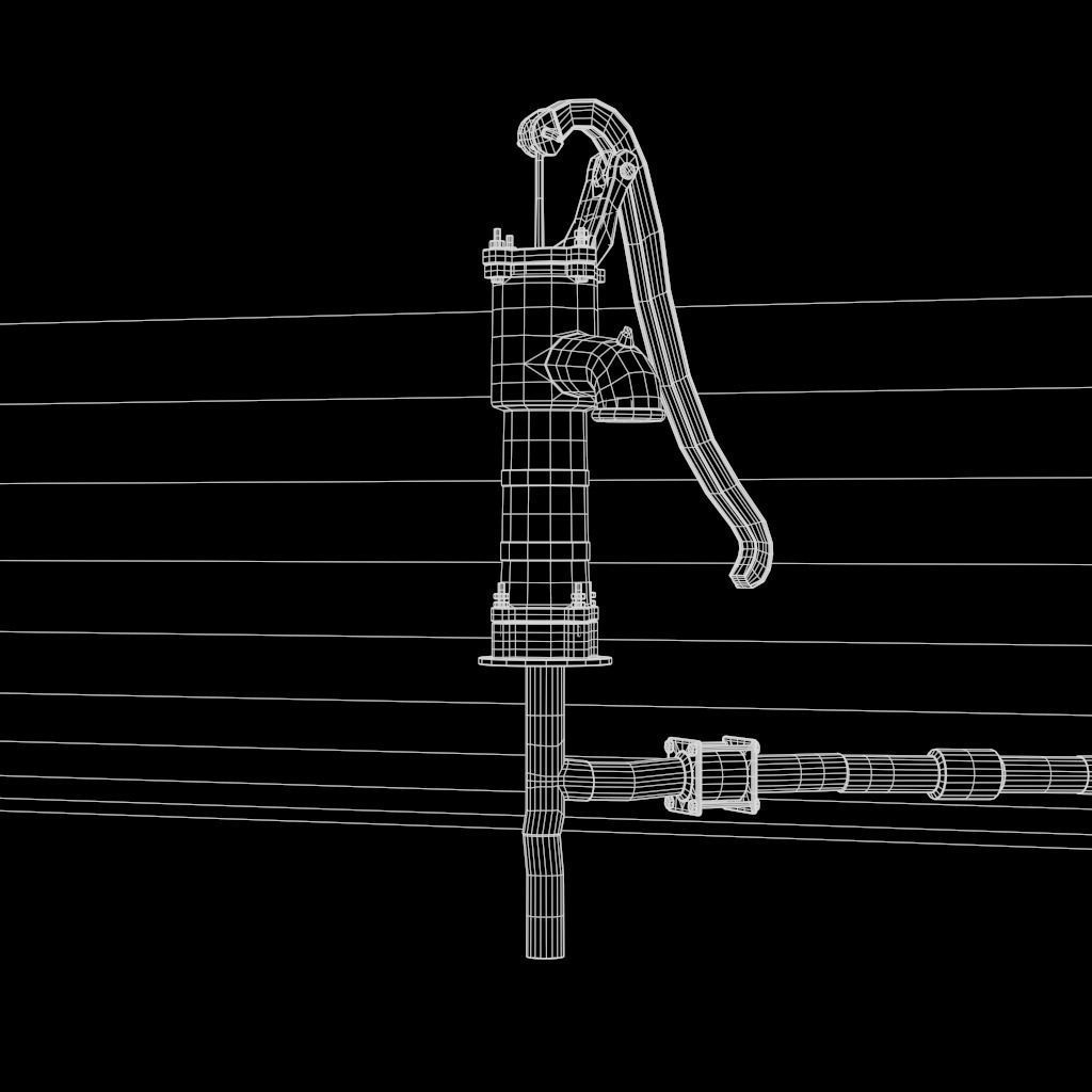 HandPump  Low-poly 3D model_31