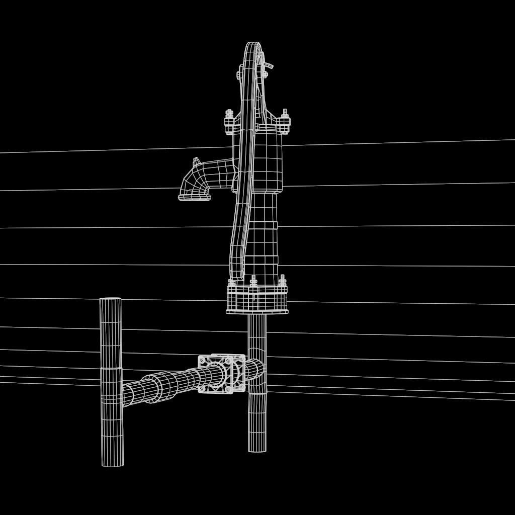 HandPump  Low-poly 3D model_46