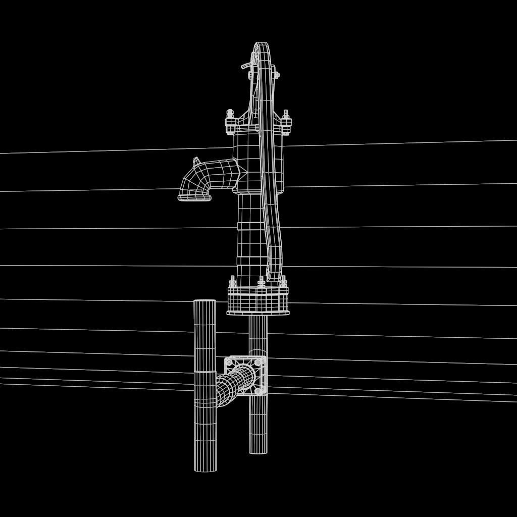 HandPump  Low-poly 3D model_47