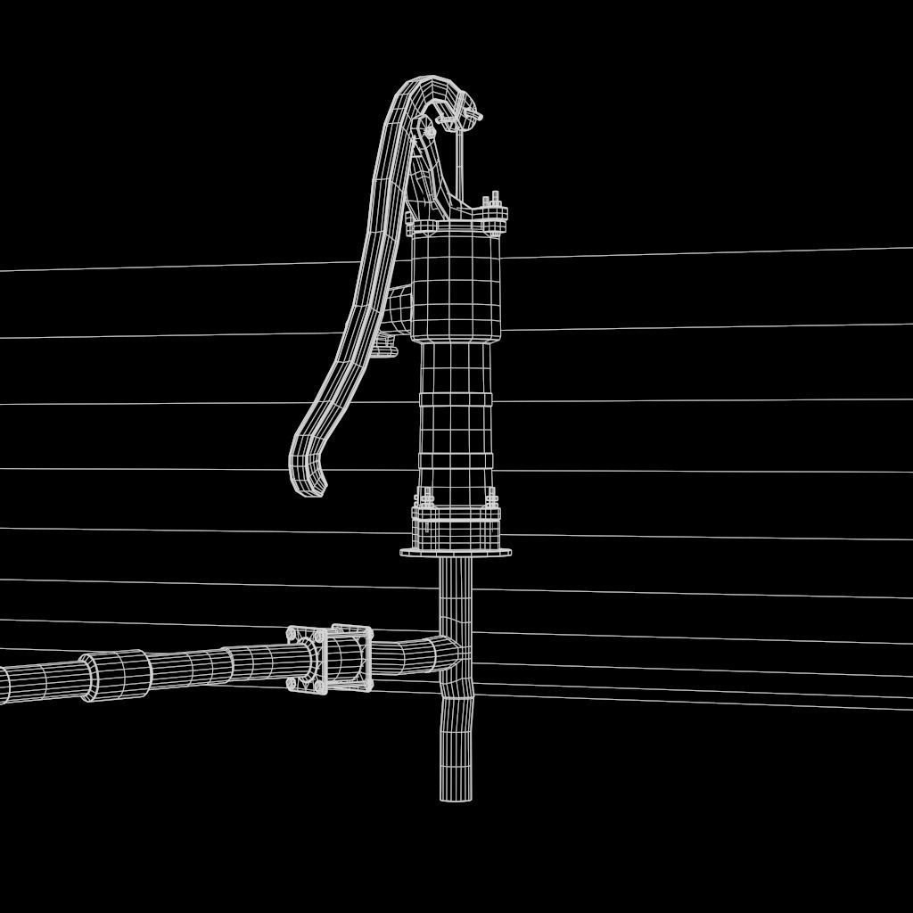 HandPump  Low-poly 3D model_44