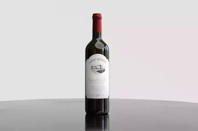 Bottle of wine Grand reserve