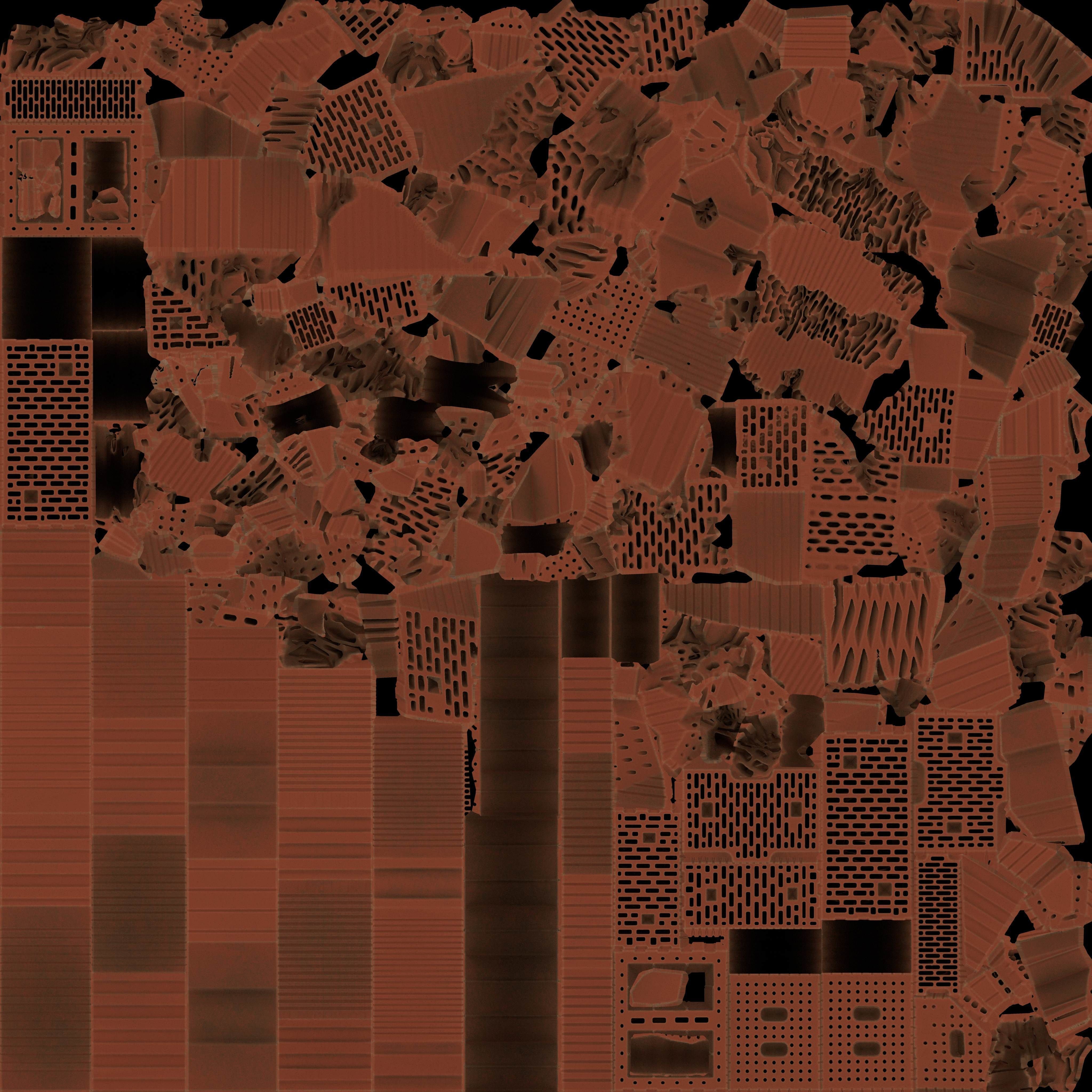 Clay Brick Demolition Waste Low-poly 3D model_18