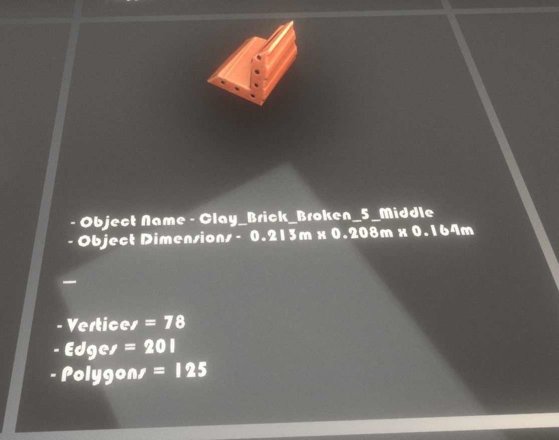 Clay Brick Demolition Waste Low-poly 3D model_14