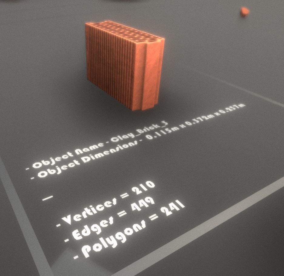 Clay Brick Demolition Waste Low-poly 3D model_13