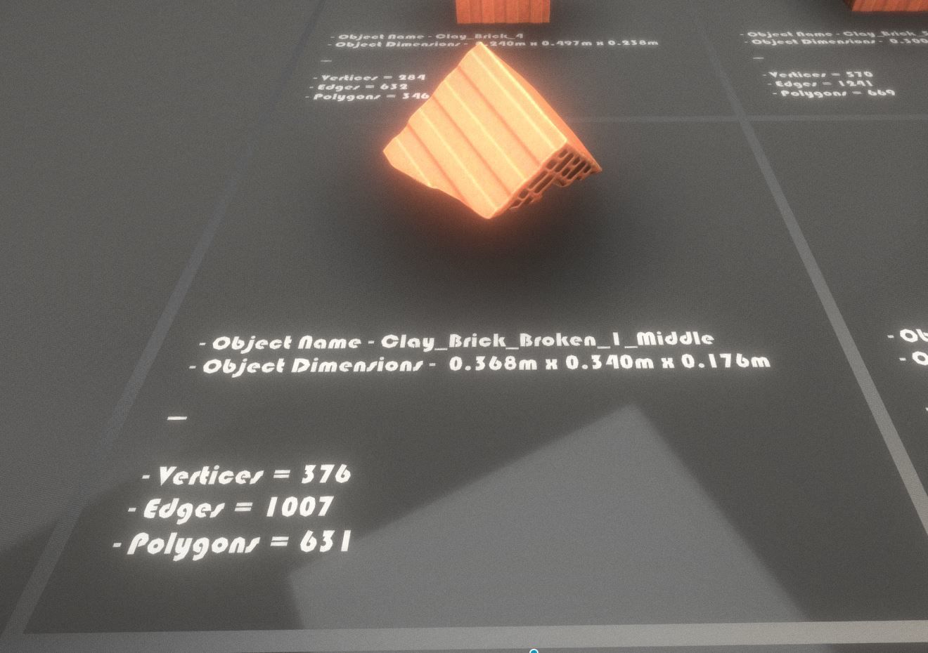 Clay Brick Demolition Waste Low-poly 3D model_11