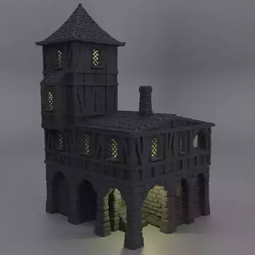 Small Village Prison Tabletop Terrain 28 mm