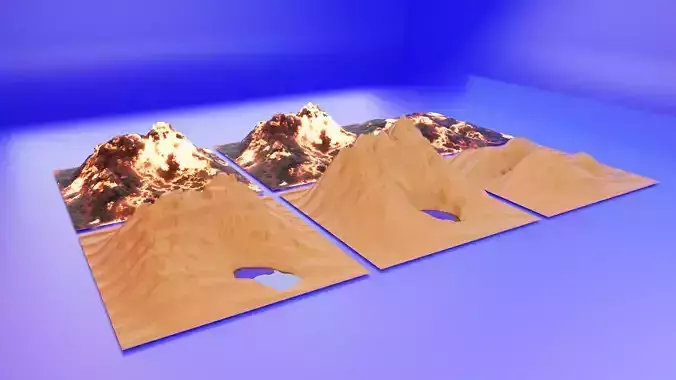 Mountain Landscape Asset Pack 3D model