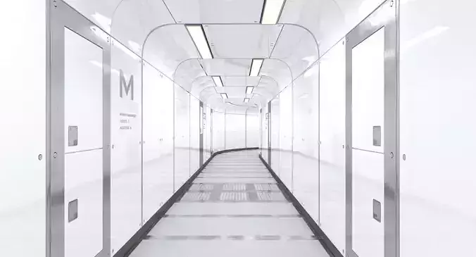 Futuristic Sci-Fi Corridor 002