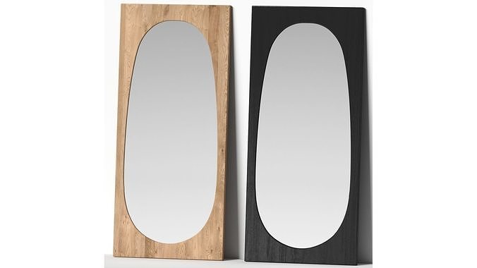 Mabelle Floor Mirror - Urban Outfitters 3D model
