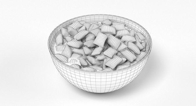 Bowl of Cereal 004 3D model 7