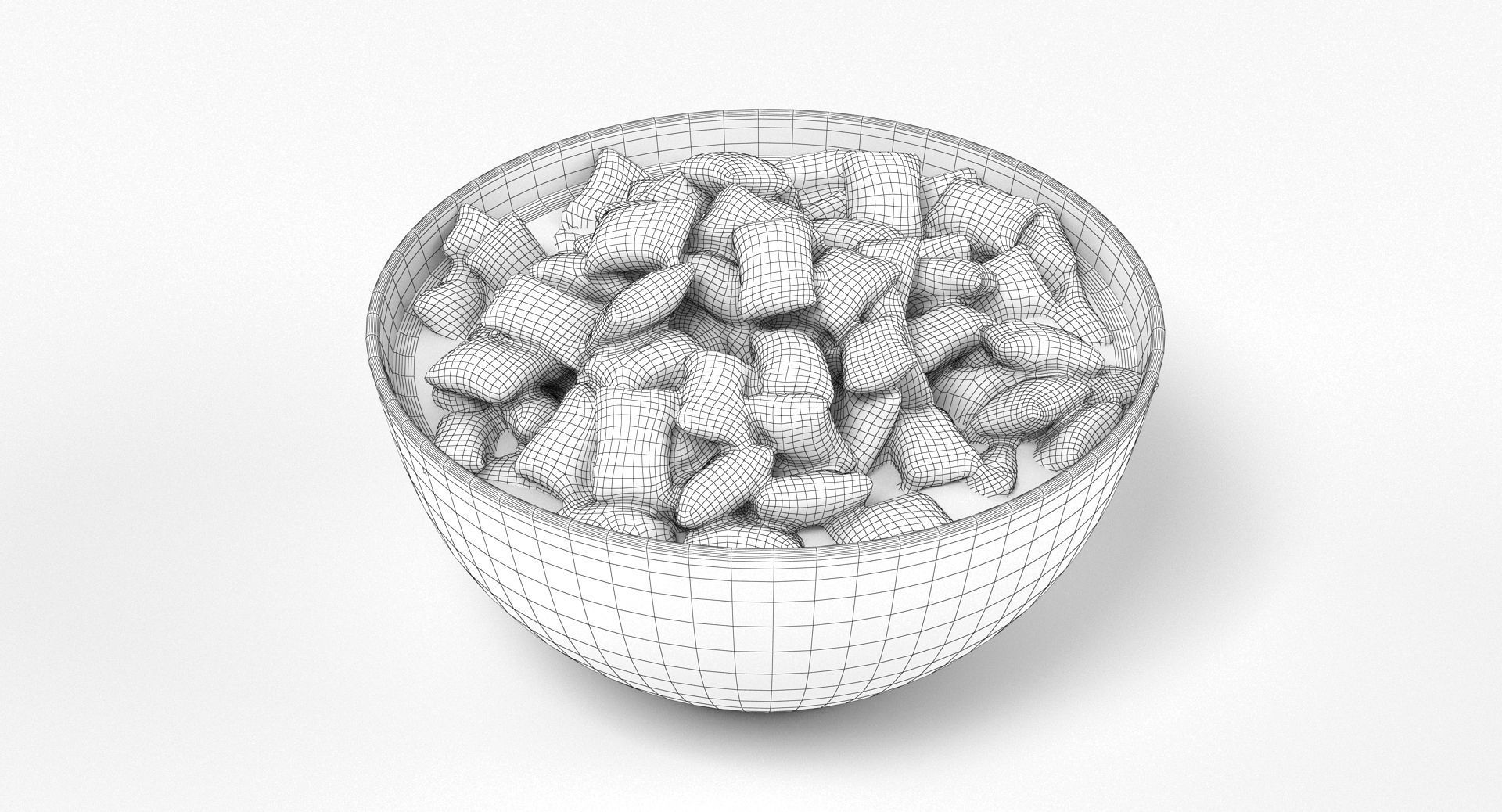 Bowl of Cereal 004 3D model_3