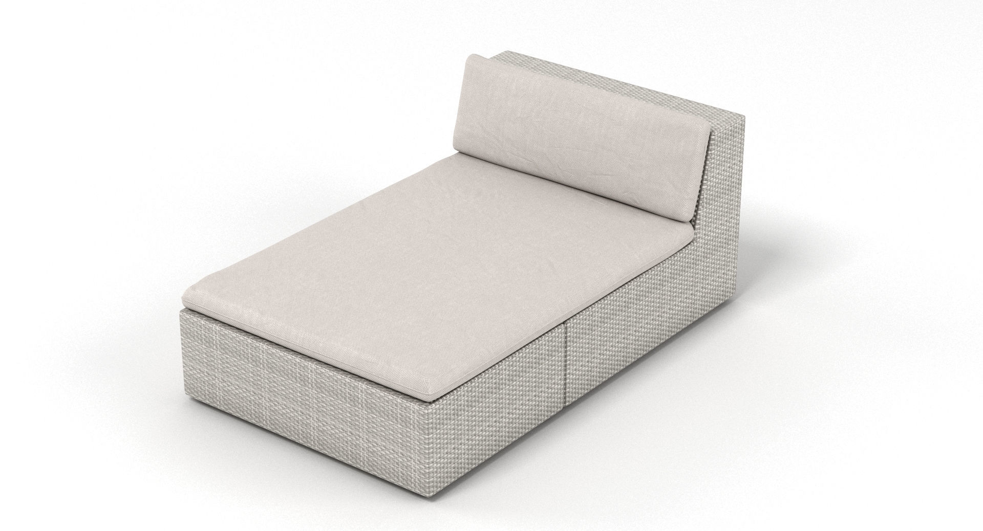 Dedon Lou Modular Rattan Garden Furniture Collection 3D model_14