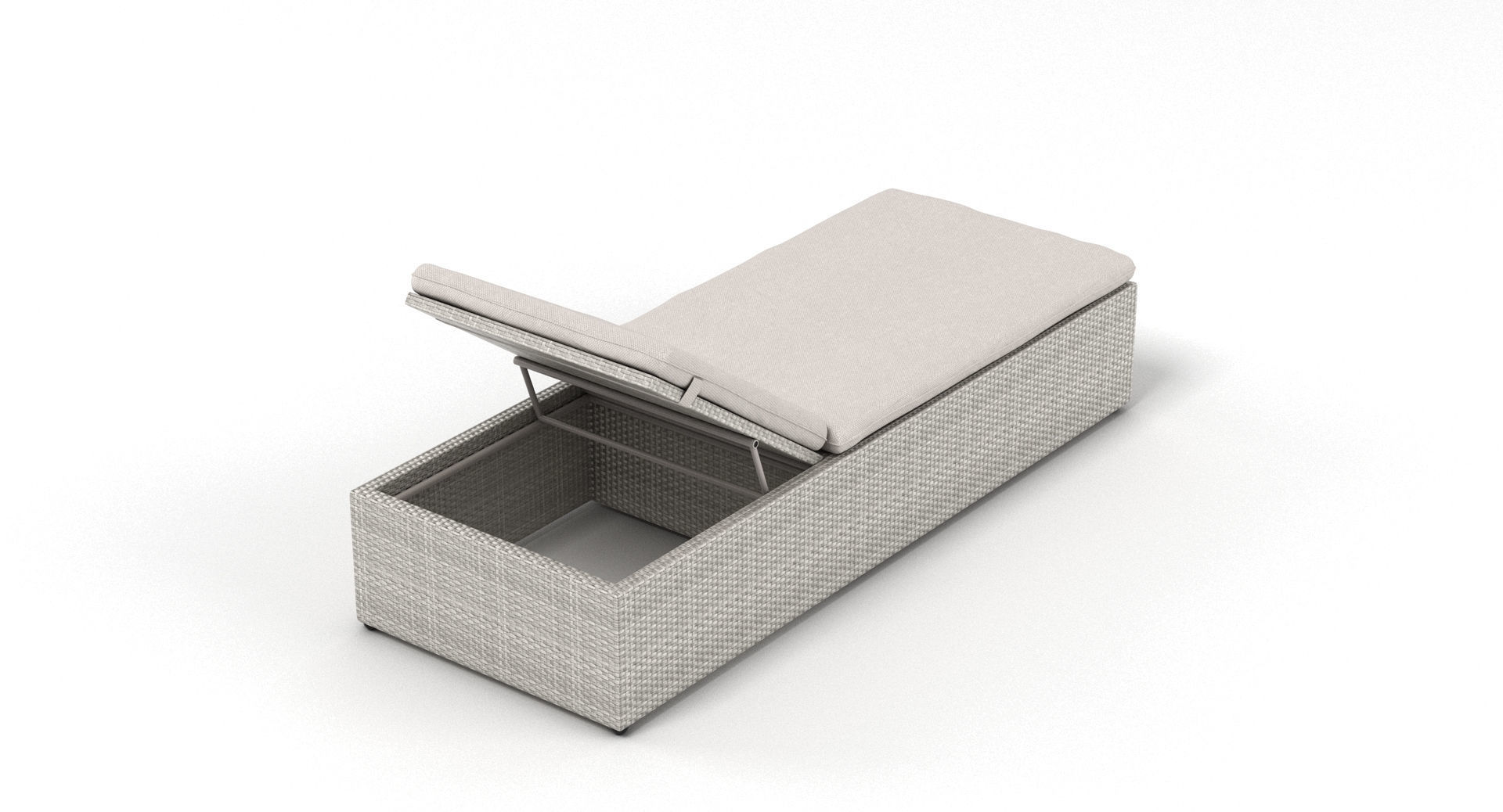 Dedon Lou Modular Rattan Garden Furniture Collection 3D model_4