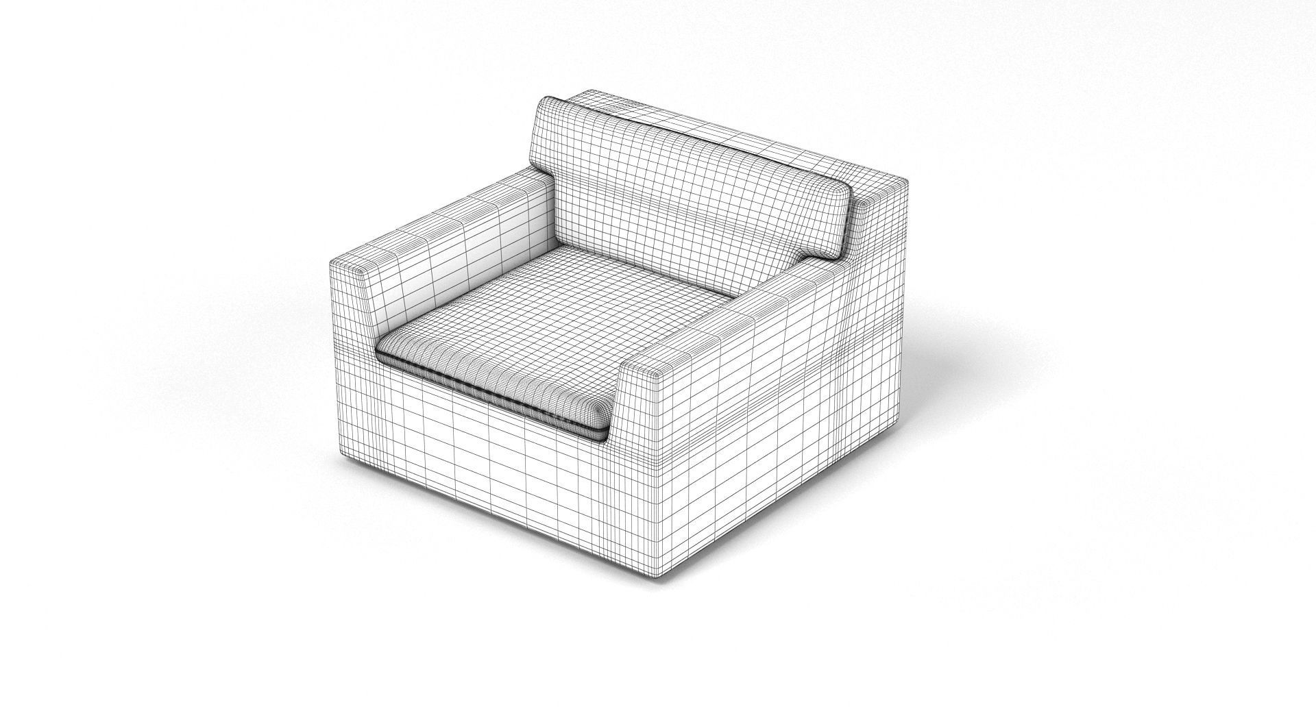 Dedon Lou Modular Rattan Garden Furniture Collection 3D model_6
