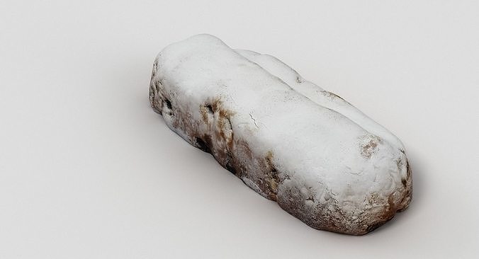 Christmas Stollen 001 3D model 4