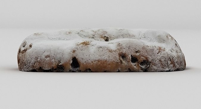 Christmas Stollen 001 3D model 2