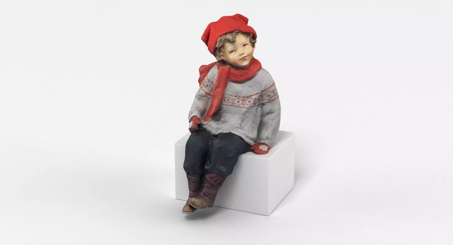 Boy Figurine 3D model_0